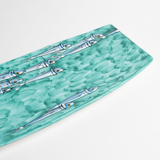 Sushi alici fondo verde