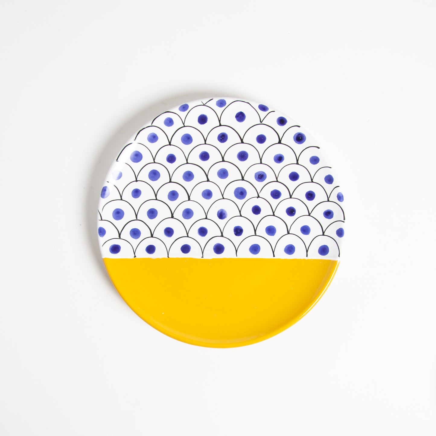 Piatto piano tragara giallo/blu