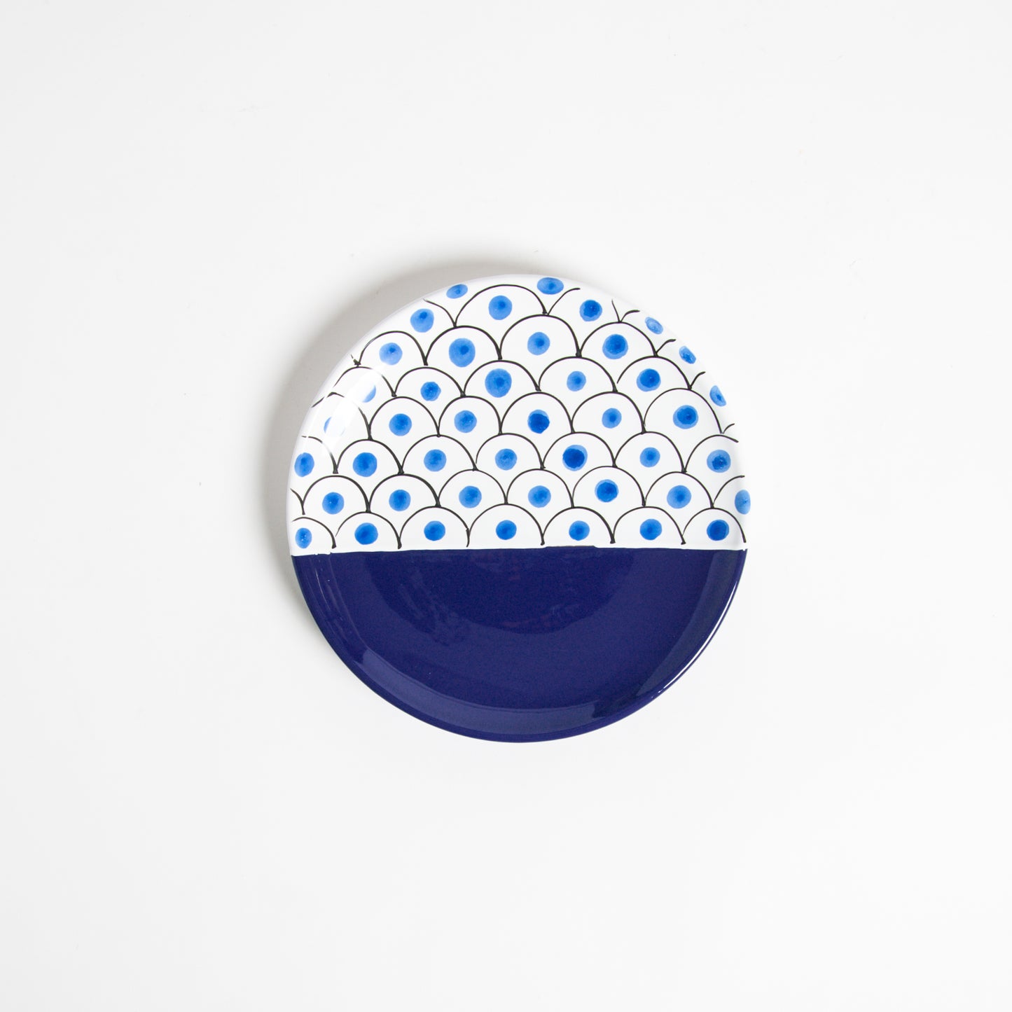 Blue/turquoise tragara fruit dish