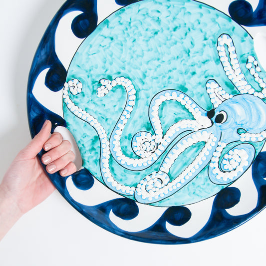 Octopus tray with handle