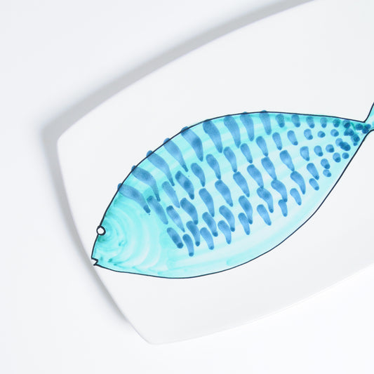 Turquoise bream sushi dish