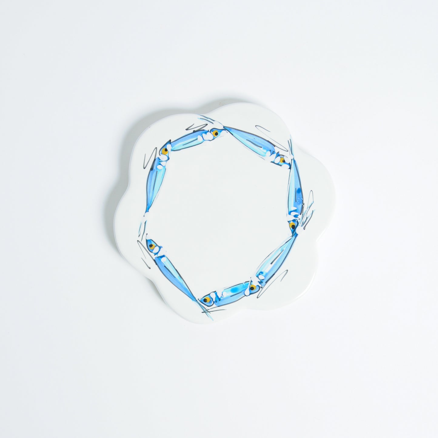 Anchovies flower trivet