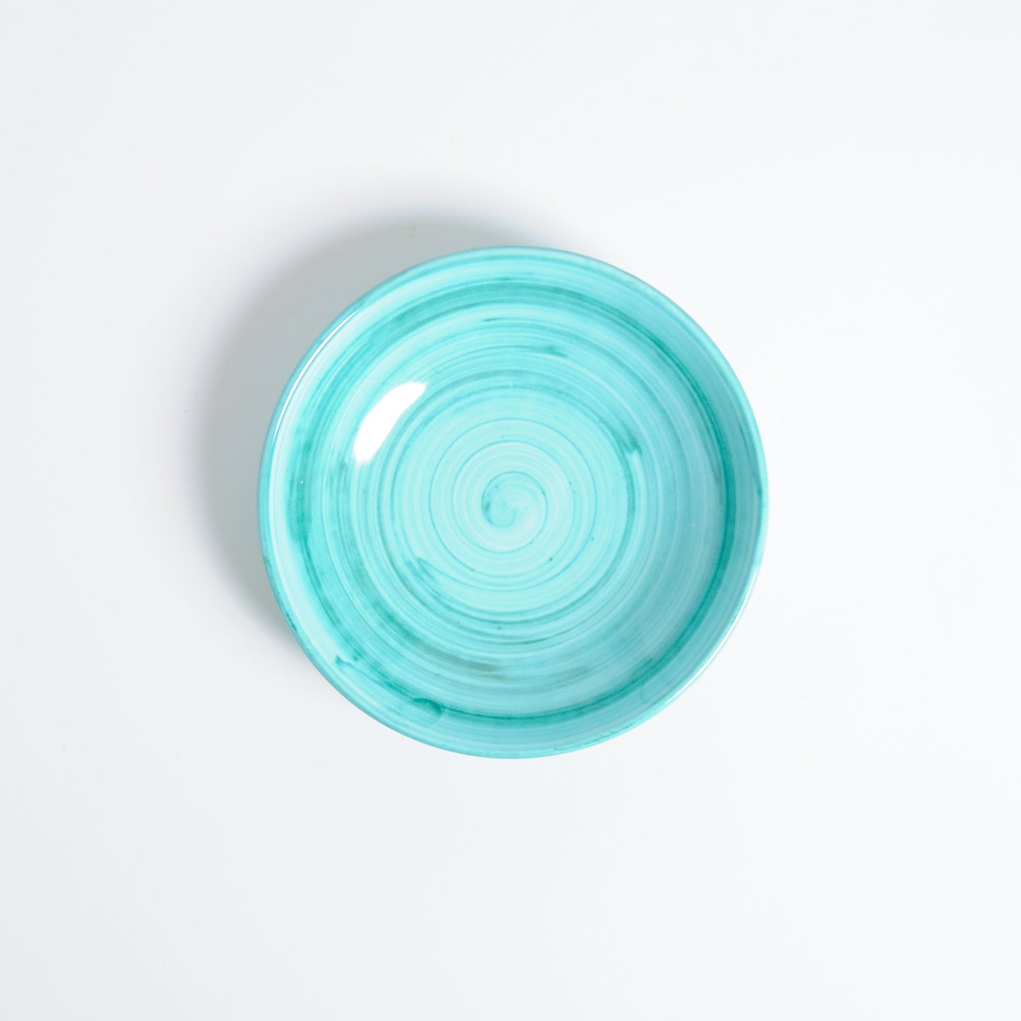 Turquoise brushed deep dish