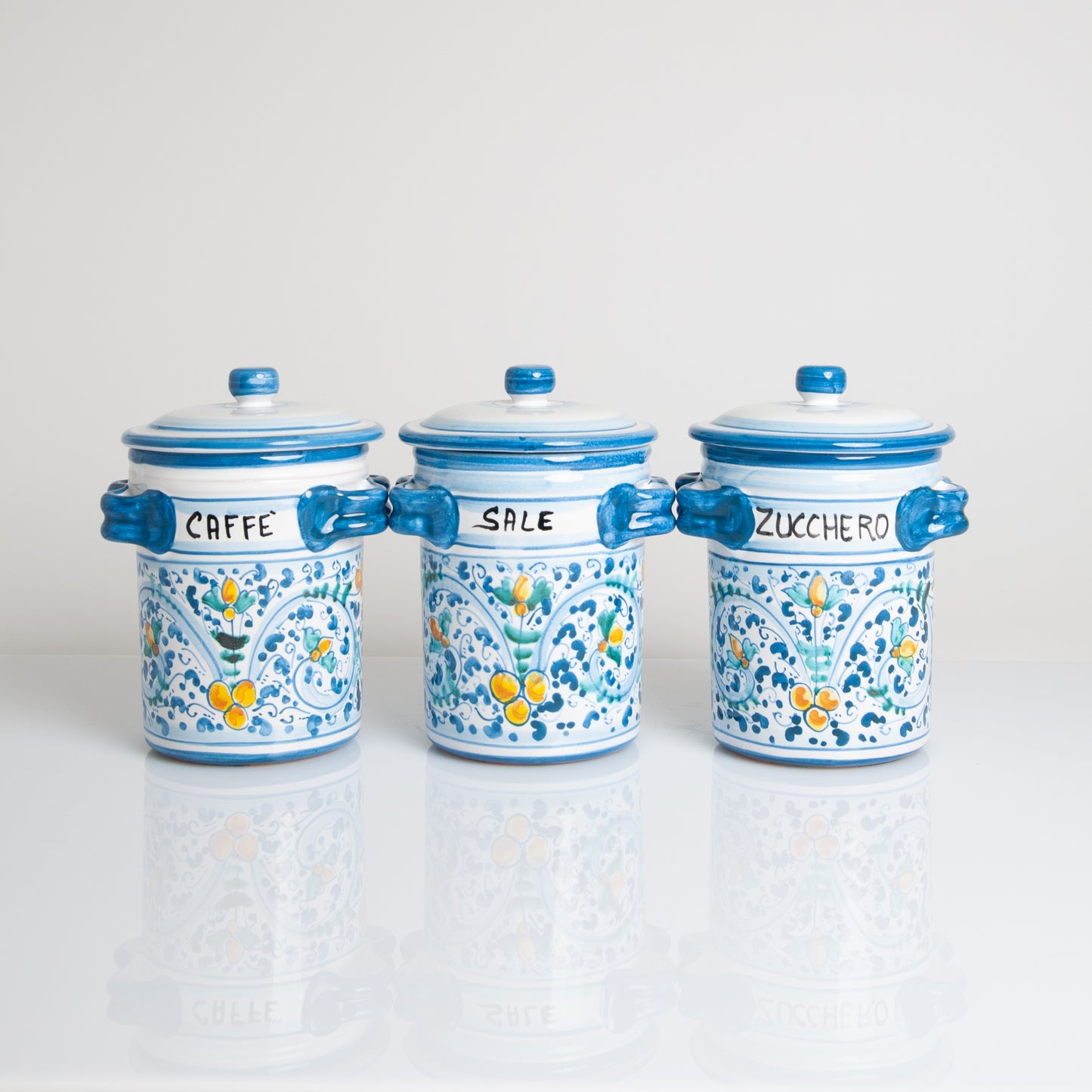 Sicily coffee/salt/sugar jars