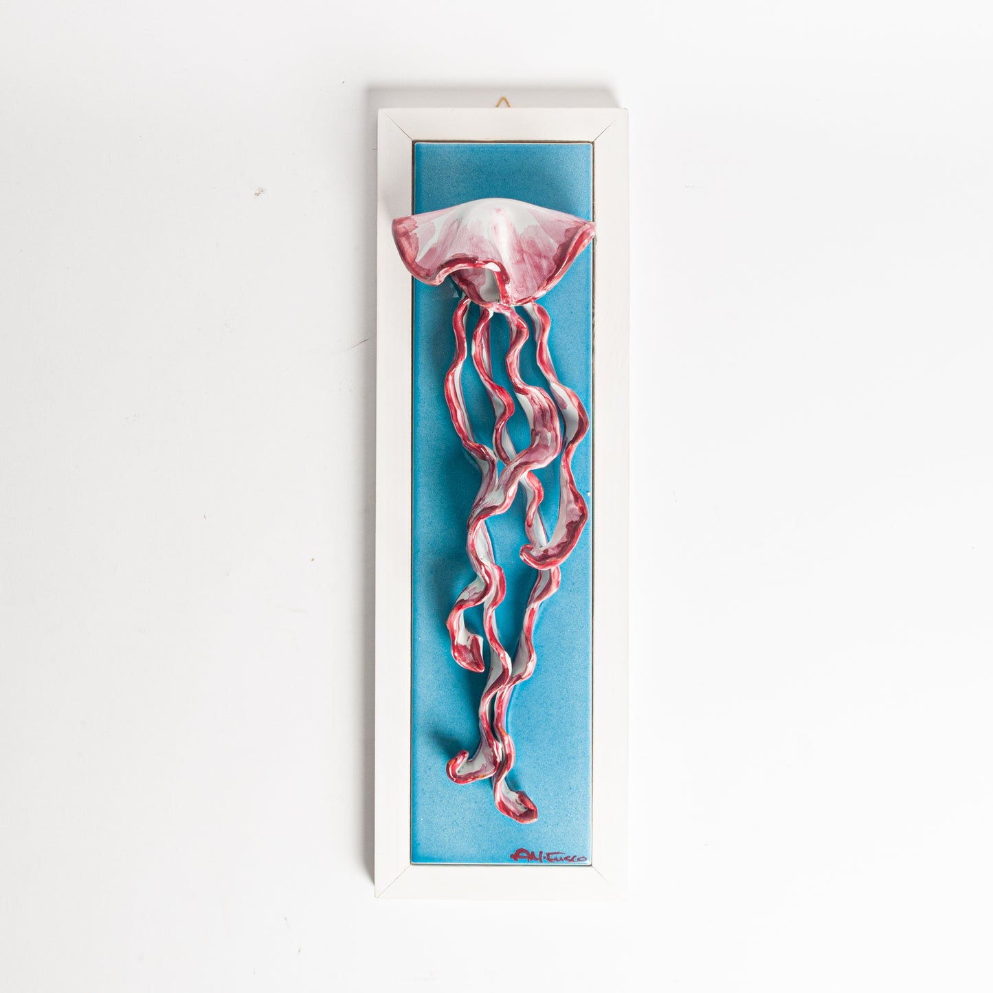 Quadro turchese medusa bordeaux