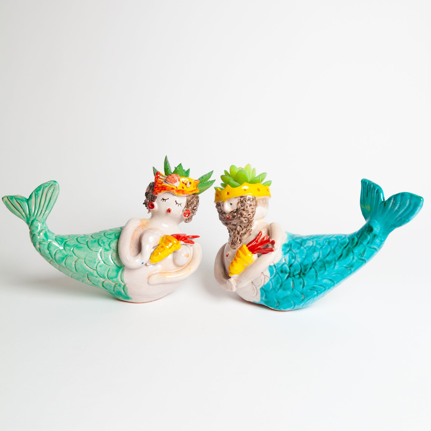 Tiffany/light blue couples mermaids