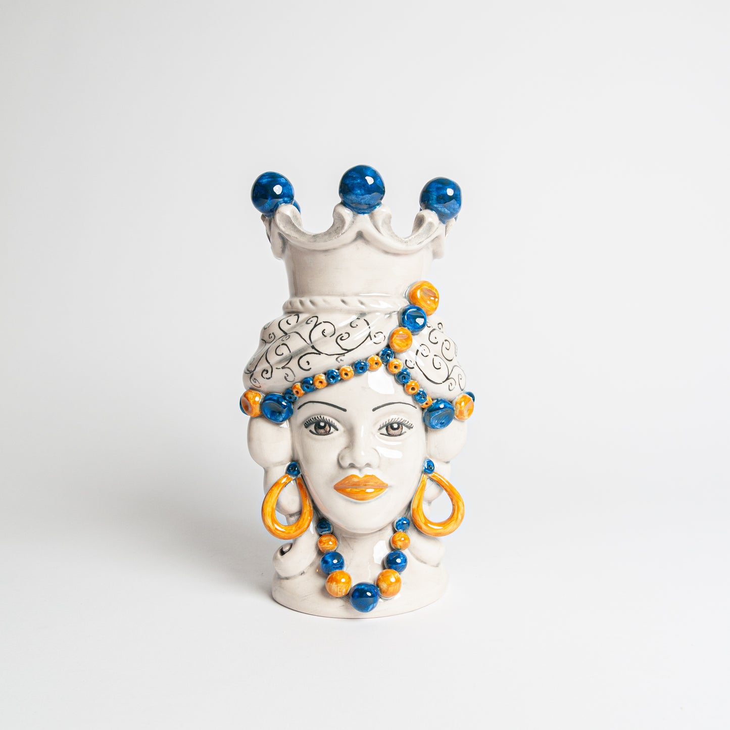 Testa di moro piccola blu donna