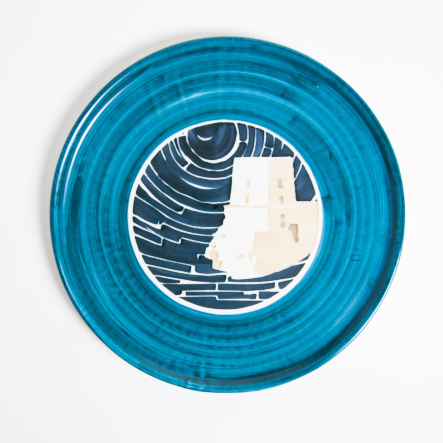 Turquoise fornillo wall dish