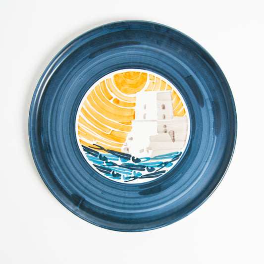 Blue navy fornillo wall dish