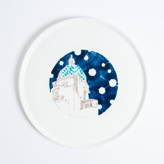 White night dome wall dish