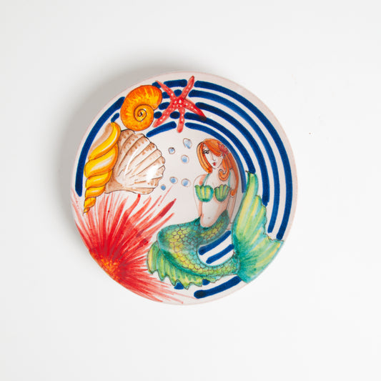 Mermaid hat wall dish