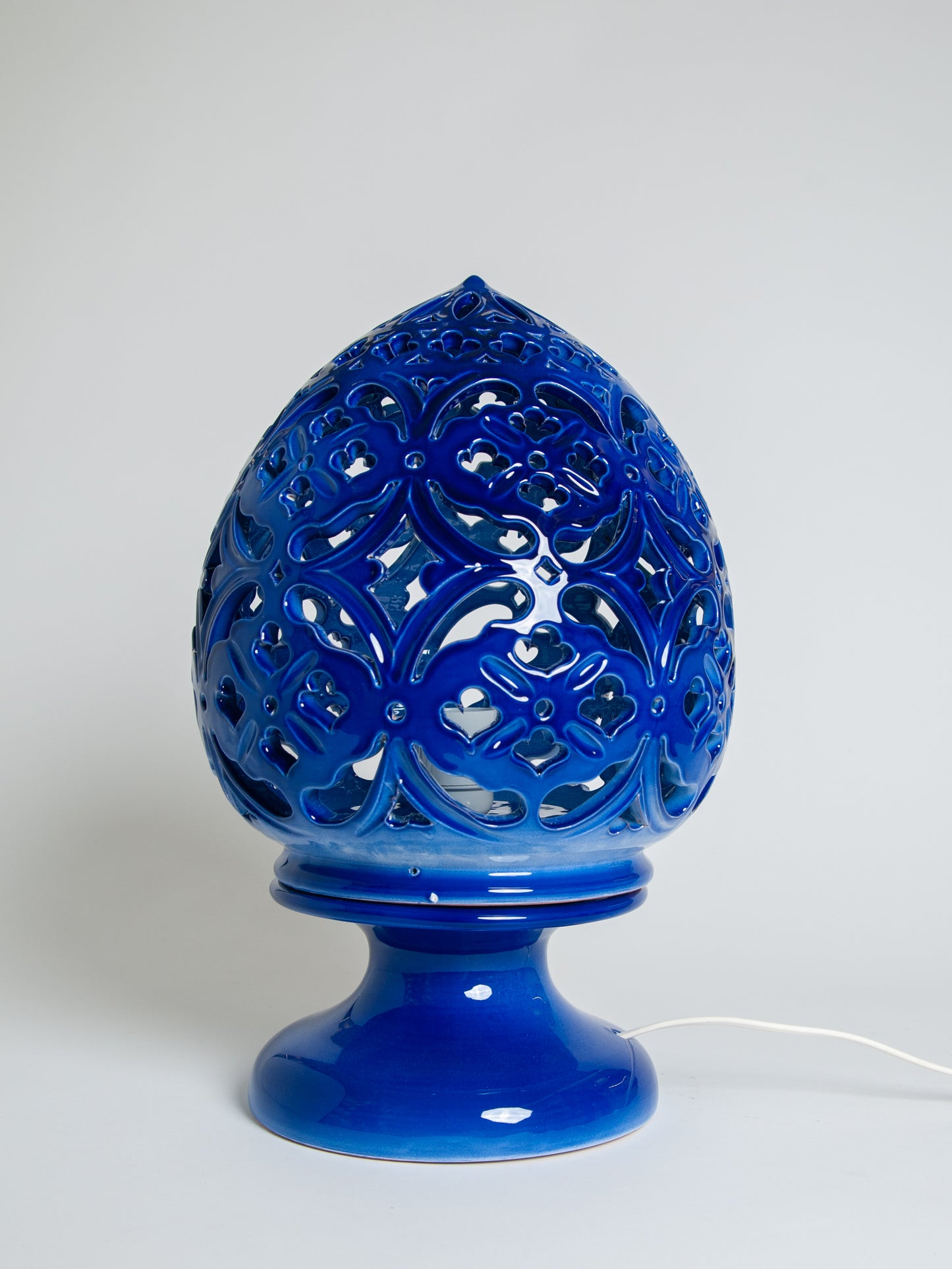 Blue pierced lamp 2