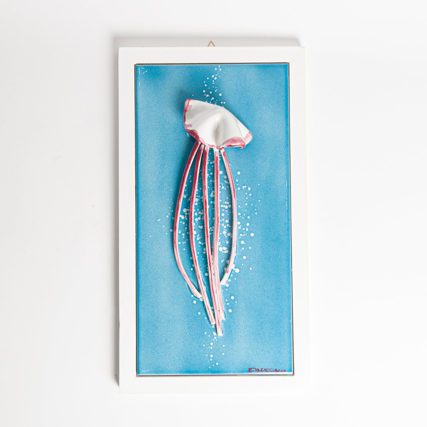 Quadro turchese medusa bordeaux